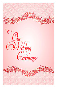 Wedding Program Cover Template 4F - Graphic 2